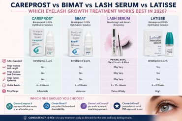 Careprost vs Bimat vs Lash Serum vs Latisse: Which Eyelash Growth Treatment Works Best in 2026