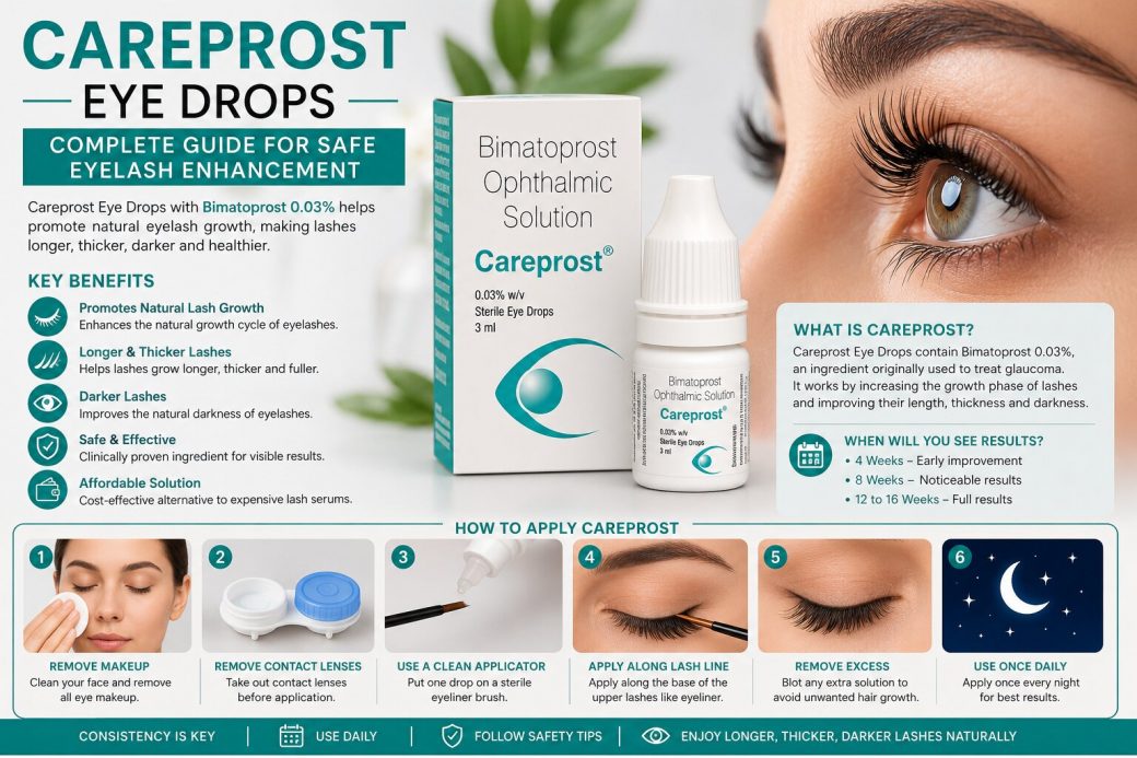 Careprost Eye Drops: Complete Guide for Safe Eyelash Enhancement