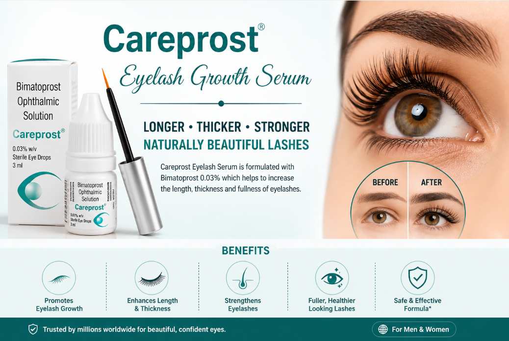 Careprost Eyelash Growth Serum with Bimatoprost 0.03%