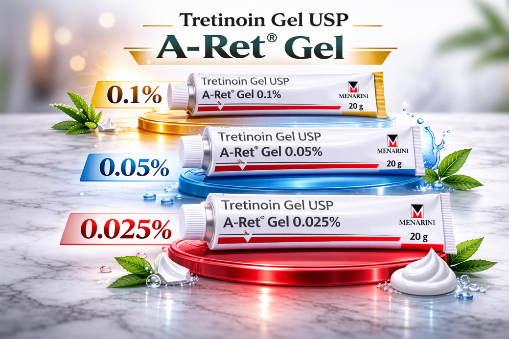 Tretinoin Strength Guide – A-Ret Gel 0.025%, 0.05% & 0.1% Benefits and Uses