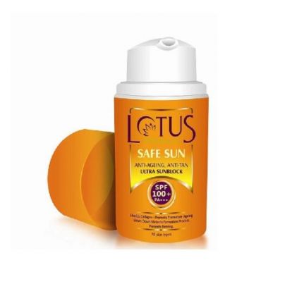 Lotus Safe Sun Anti-Ageing, Anti-Tan Ultra Sun Block Spf-100 Pa+++ 30ml