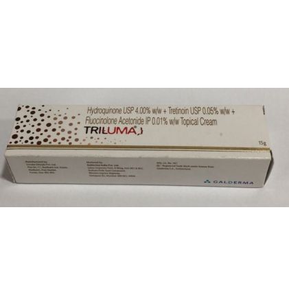 Triluma Cream (Hydroquinon 4%, Tretinoin 0.05%, Fluocinolone 0.01% Topical Cream)